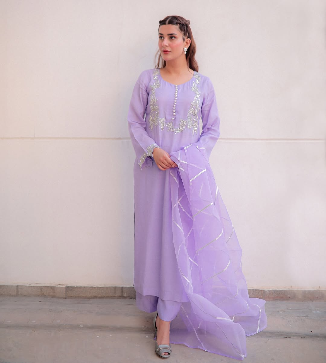 pure raw silk dresses Vintage 1980s Pink Pure Raw Silk Dress With Drop Waist | Rosette Detailing  | Dramatic Draped Shoulder | UK 12