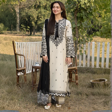 CF-5007 ASOFT PREMIUM  KHADR WOOL LUXURY KHADI NET SHAWL DRESS ChoiceFabrics