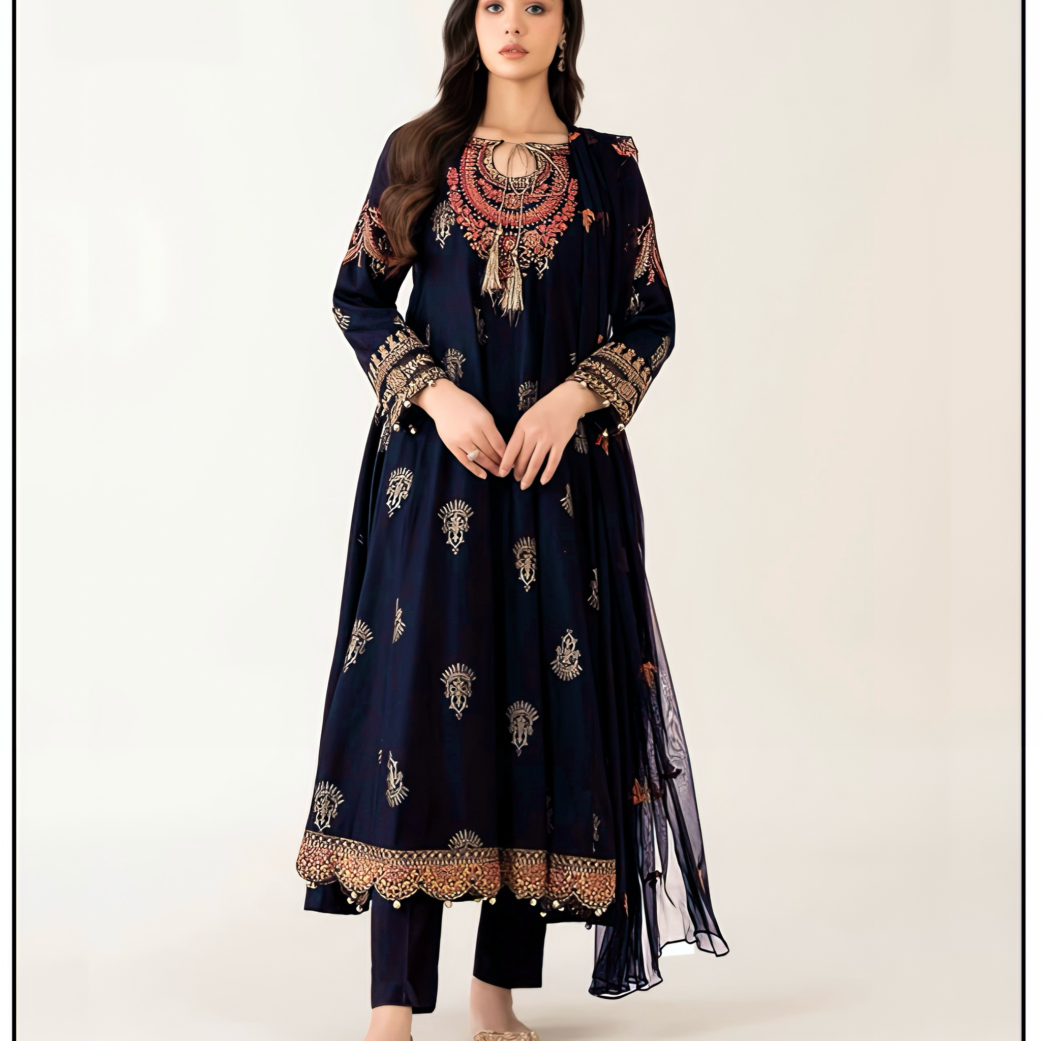 CF-5012 SOFT PREMIUM  SOFT PREMIUMKHADR  WINTERS  DRESS KHADI NET SHAWL ChoiceFabrics