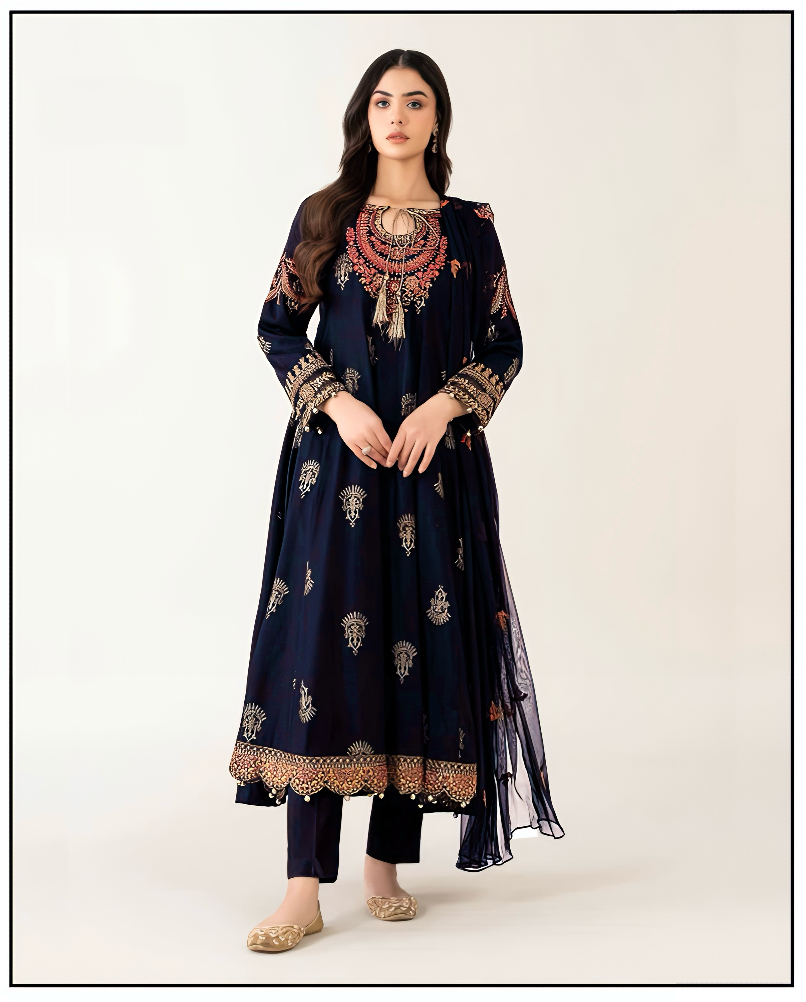 CF-5012 SOFT PREMIUM  SOFT PREMIUMKHADR  WINTERS  DRESS KHADI NET SHAWL ChoiceFabrics