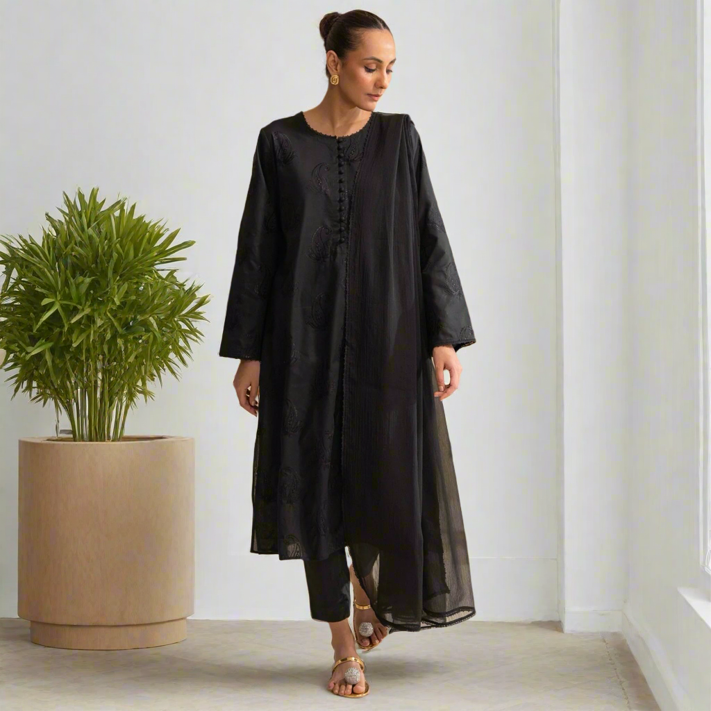 BLACK-LAWN COTTON ChoiceFabrics