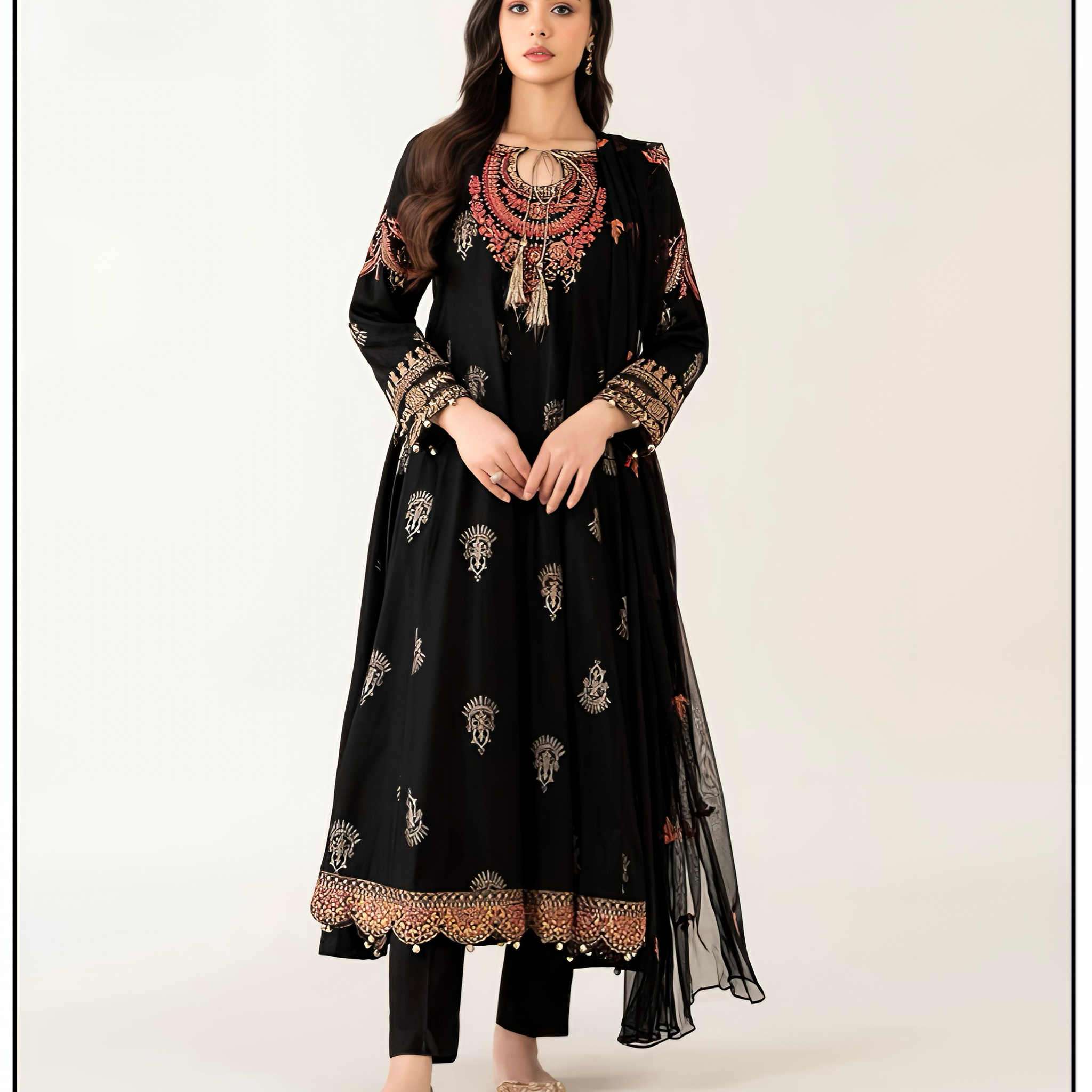 CF-5012 SOFT PREMIUM  SOFT PREMIUMKHADR  WINTERS  DRESS KHADI NET SHAWL ChoiceFabrics