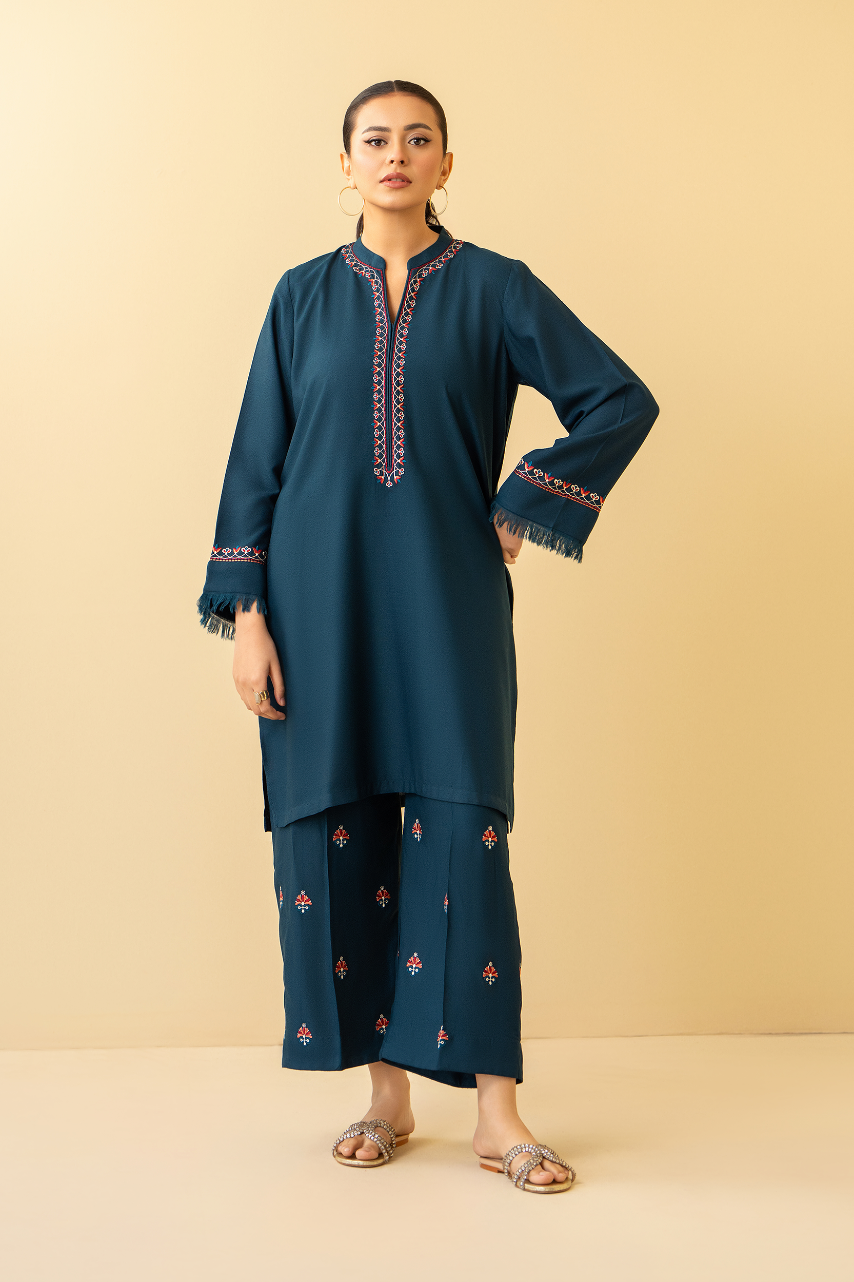 CF-5011 MARINA WOOL LUXURY WINTERS 2PICE DRESS ChoiceFabrics