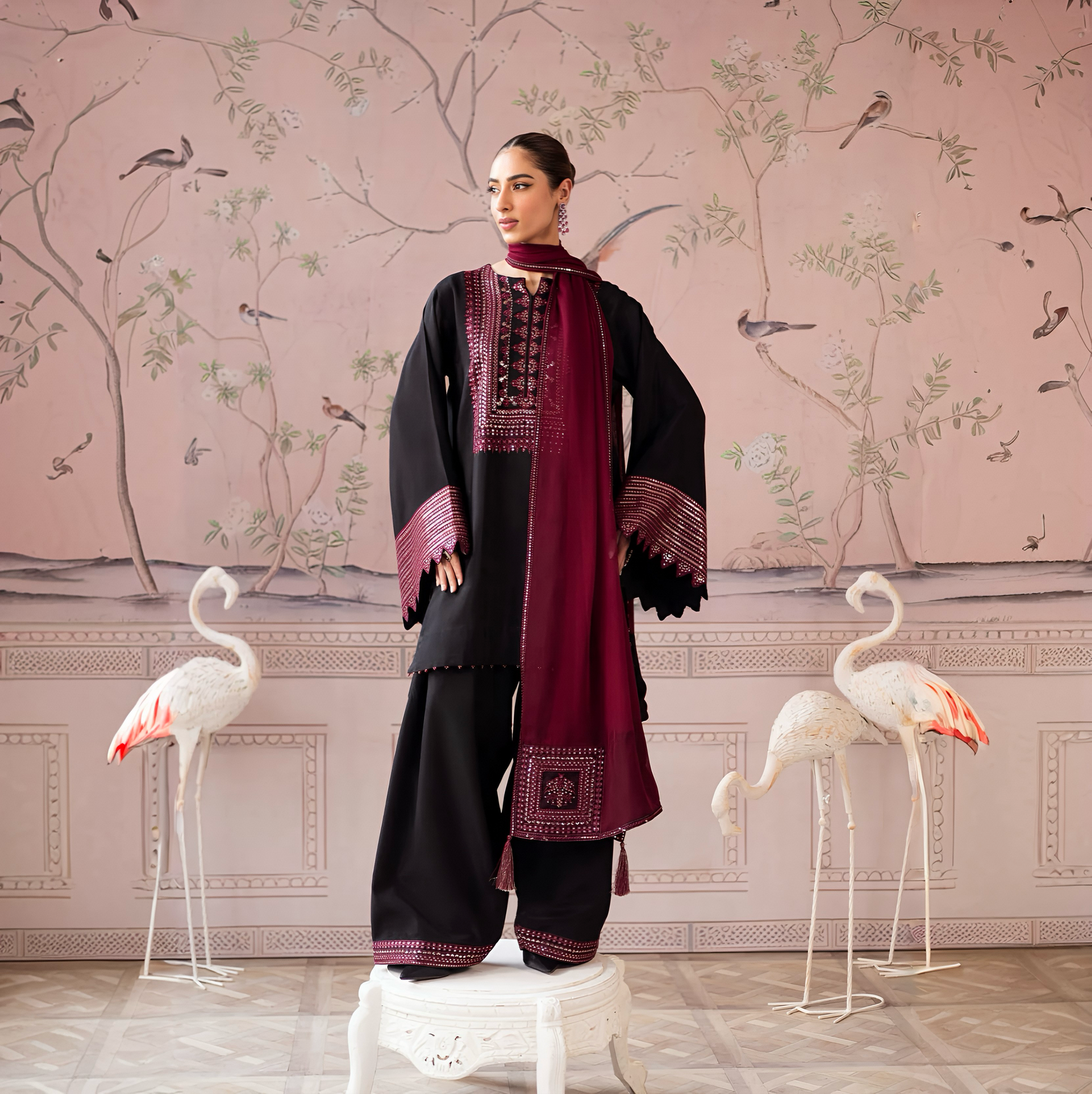 CF-5015 MARINA WOOL LUXURY WINTERS SHAWL DRESS ChoiceFabrics