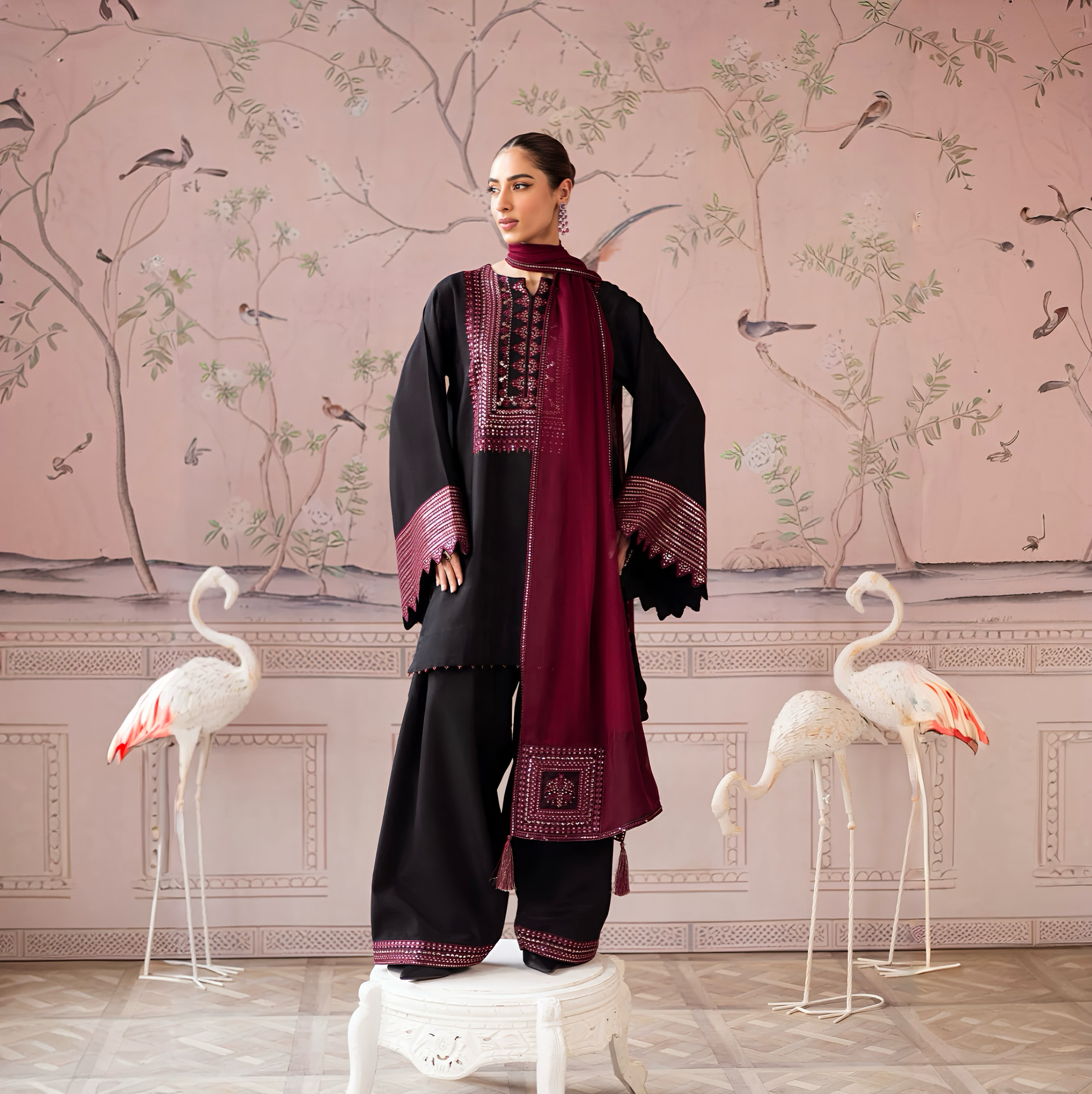 CF-5015 MARINA WOOL LUXURY WINTERS SHAWL DRESS ChoiceFabrics