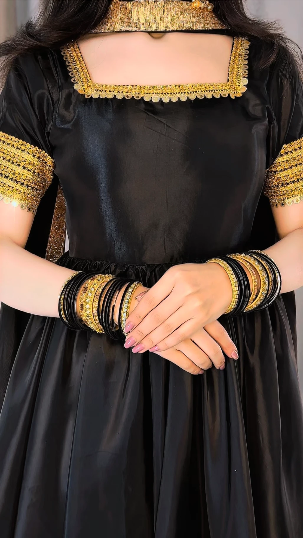ANSA Black Frock – Dupatta & | Pakistani Wedding Wear