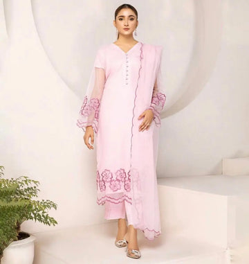 PINK PETALS -SOFT ORGANZA ChoiceFabrics