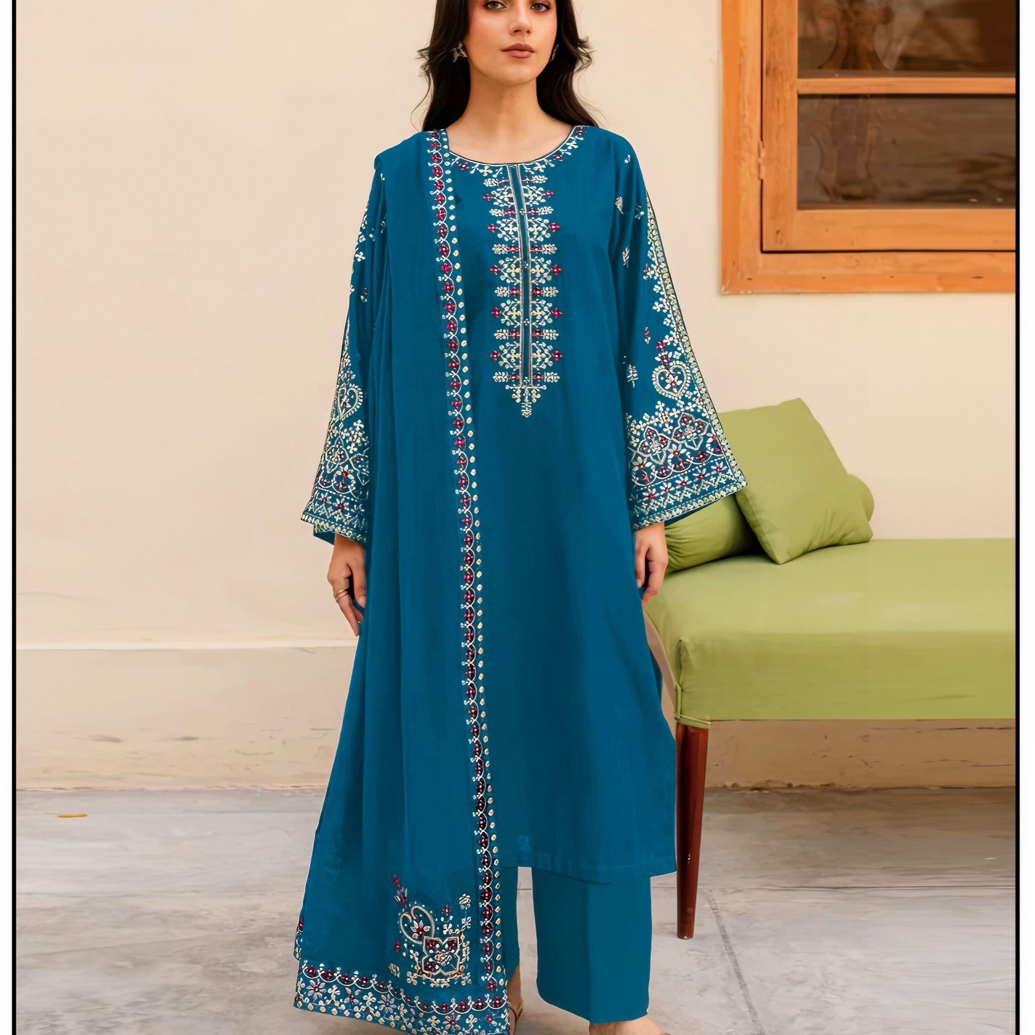 CF-5003 MARINA WOOL LUXURY WINTERS SHAWL DRESS ChoiceFabrics