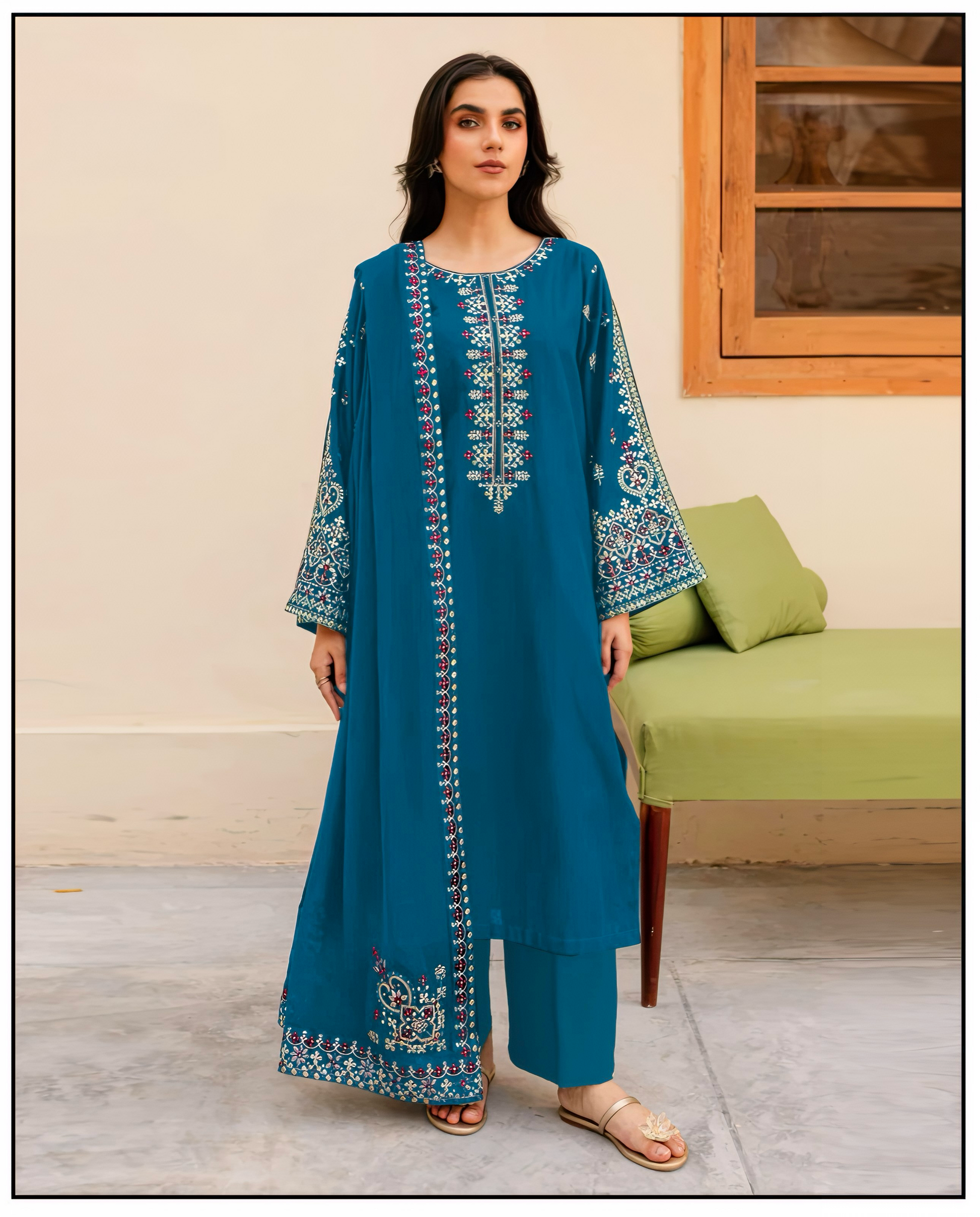 CF-5003 MARINA WOOL LUXURY WINTERS SHAWL DRESS ChoiceFabrics