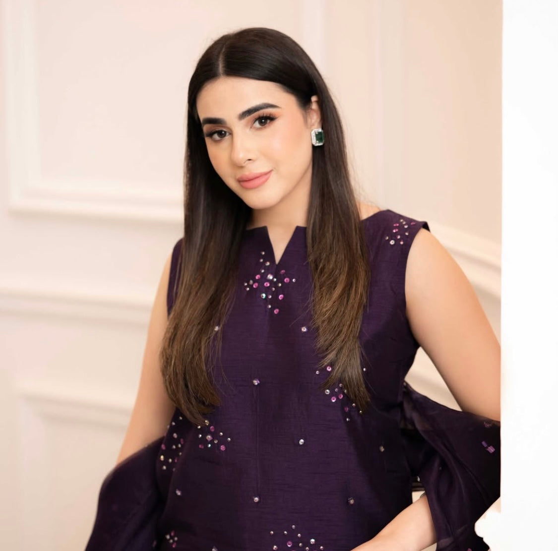 PLUM-PURE RAW SILK ChoiceFabrics