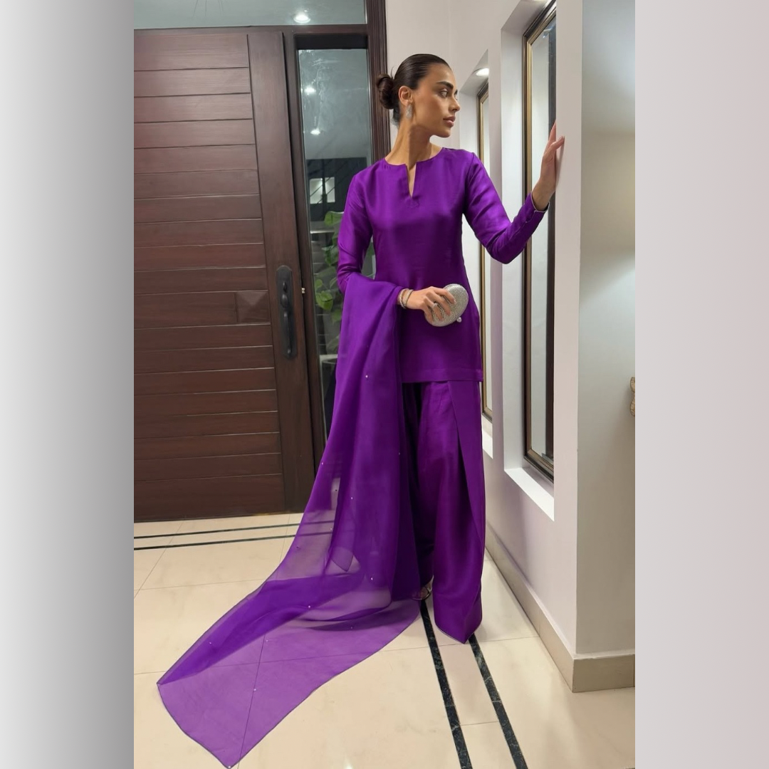 PURPLE RAIN-PURE RAW SILK ChoiceFabrics