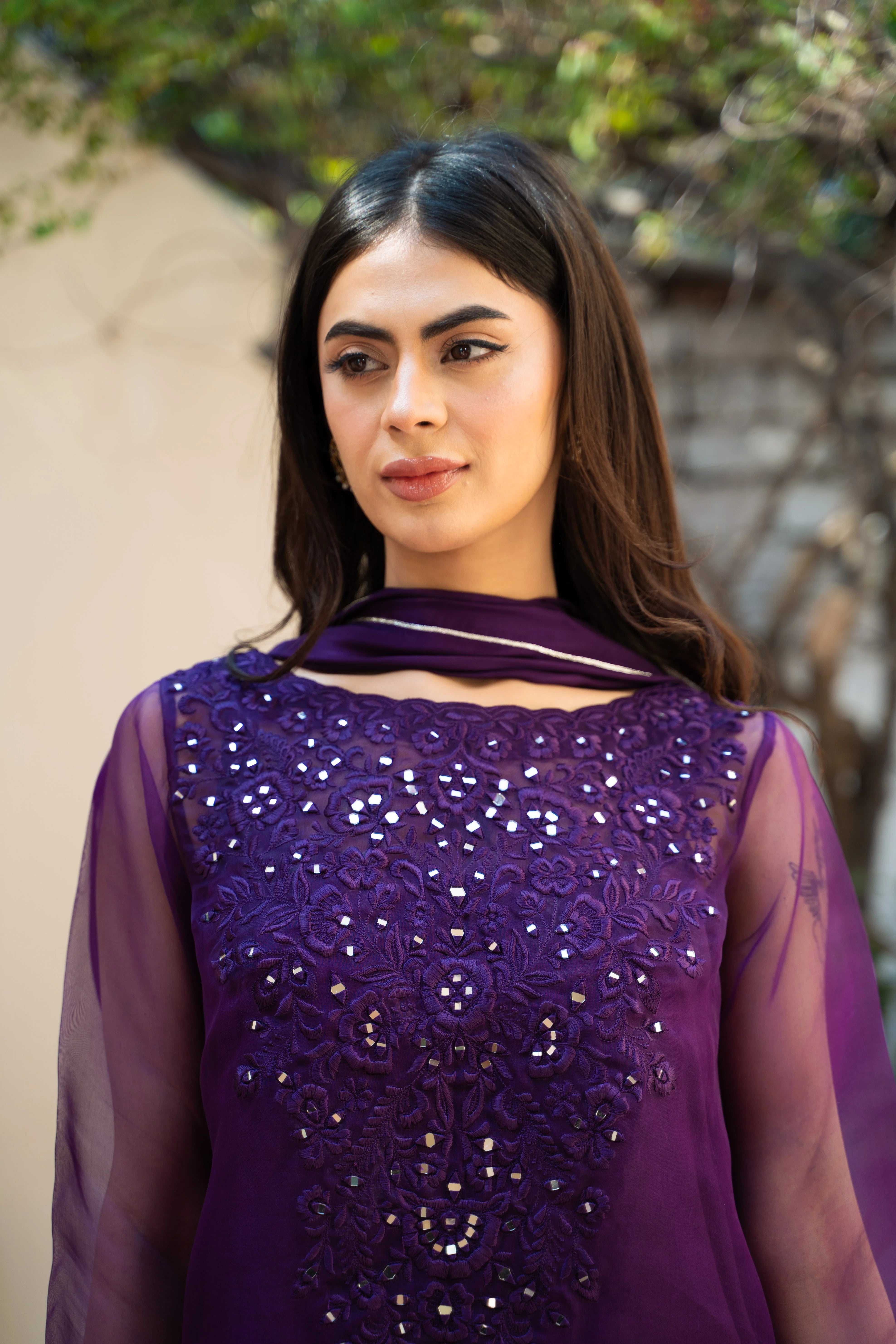 DEEP PURPLE- SOFT ORGNZA ChoiceFabrics