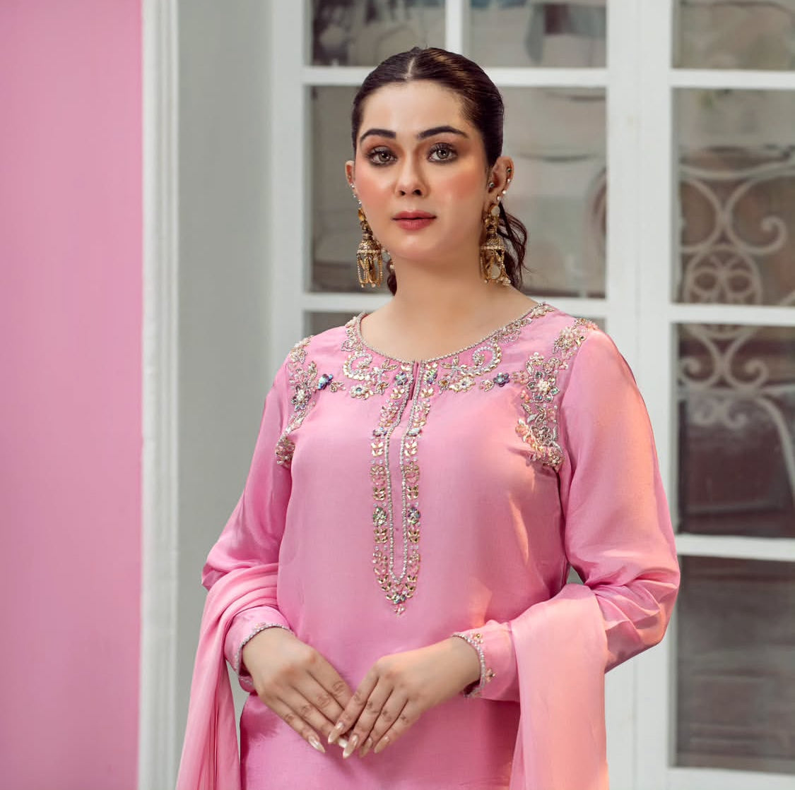 ROSY PINK-PURE TUSSLE SILK ChoiceFabrics