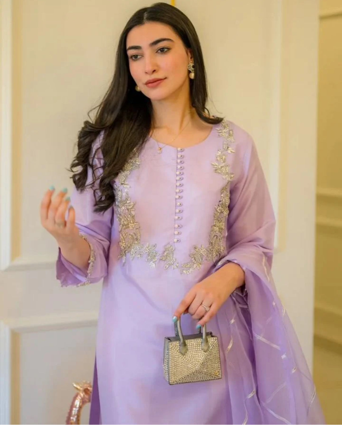 LAVENDER LUXE- PURE RAW SILK ChoiceFabrics