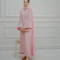CANDY KAFTAN- SOFT SILK  3pc  with trouser & Shfoon Dupta