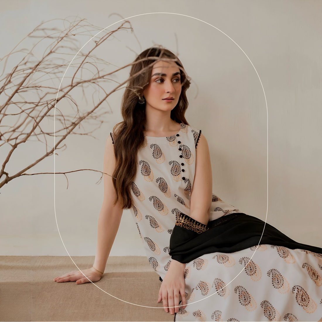 KAYSERIA MARINA WOOL WINTERS WOOL SHAWL 3PICE DRESS ChoiceFabrics