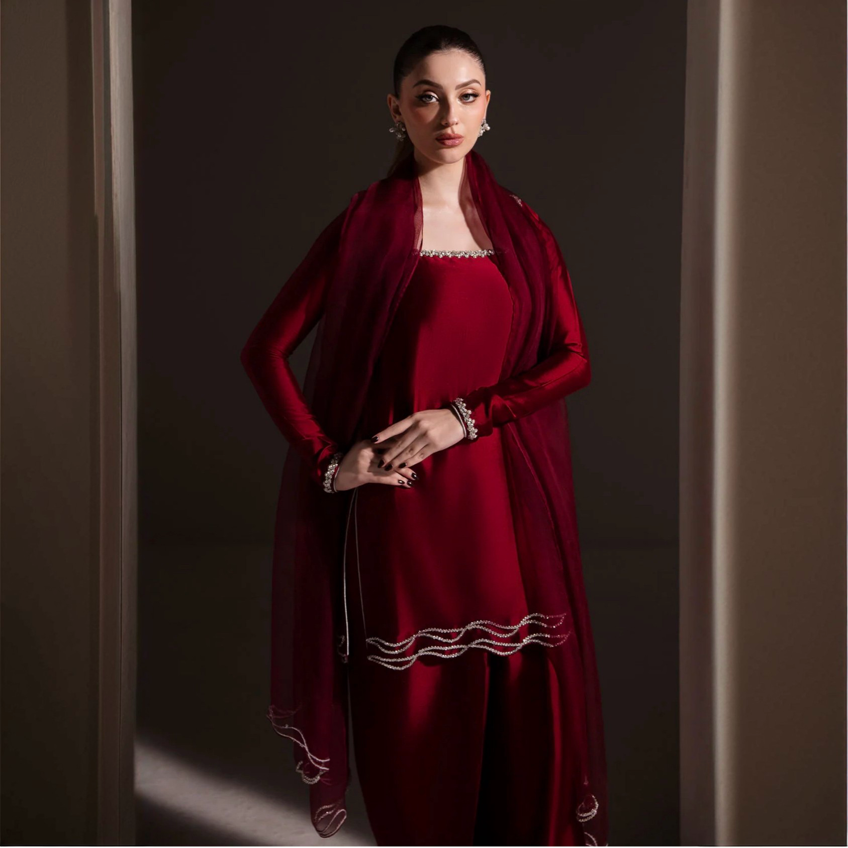 RUBY-PURE TUSSLE SILK ChoiceFabrics