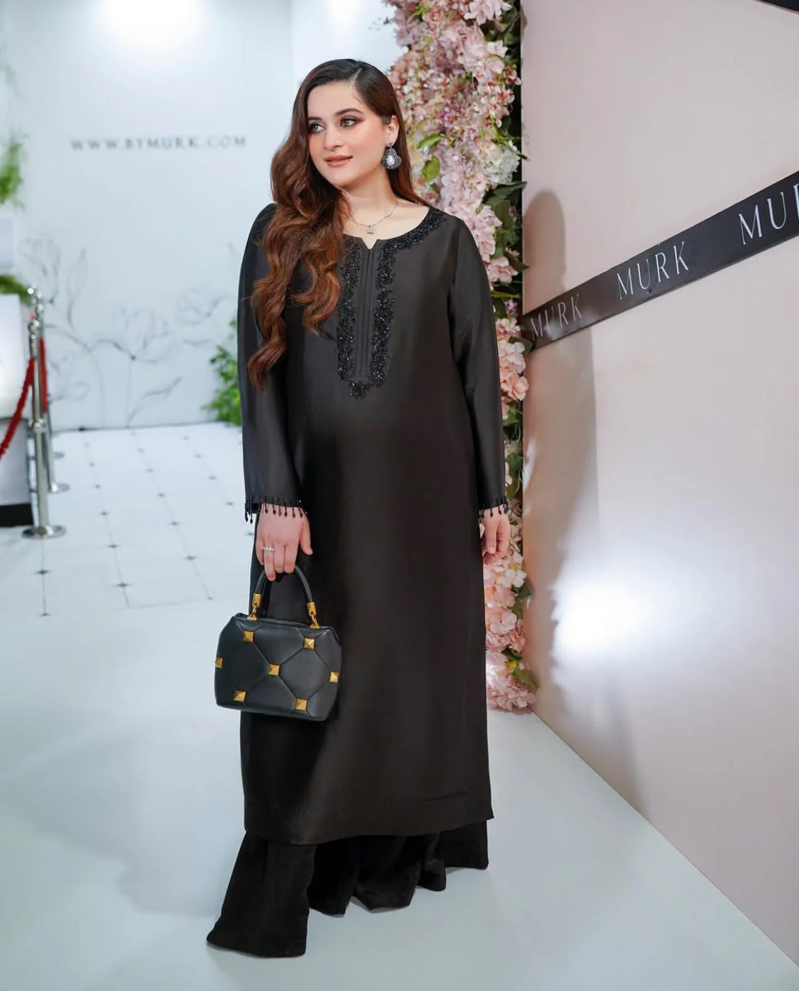 AIMAN BLACK-PURE RAW SILK ChoiceFabrics