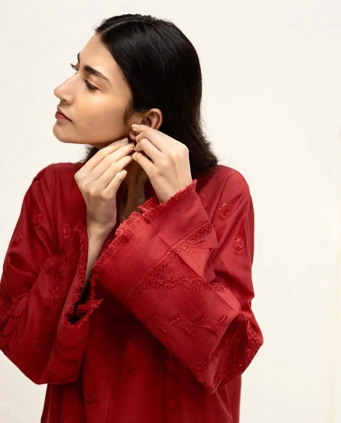 Slub khadr premium Coord set deep meroon long shirt Kh15002 ChoiceFabrics