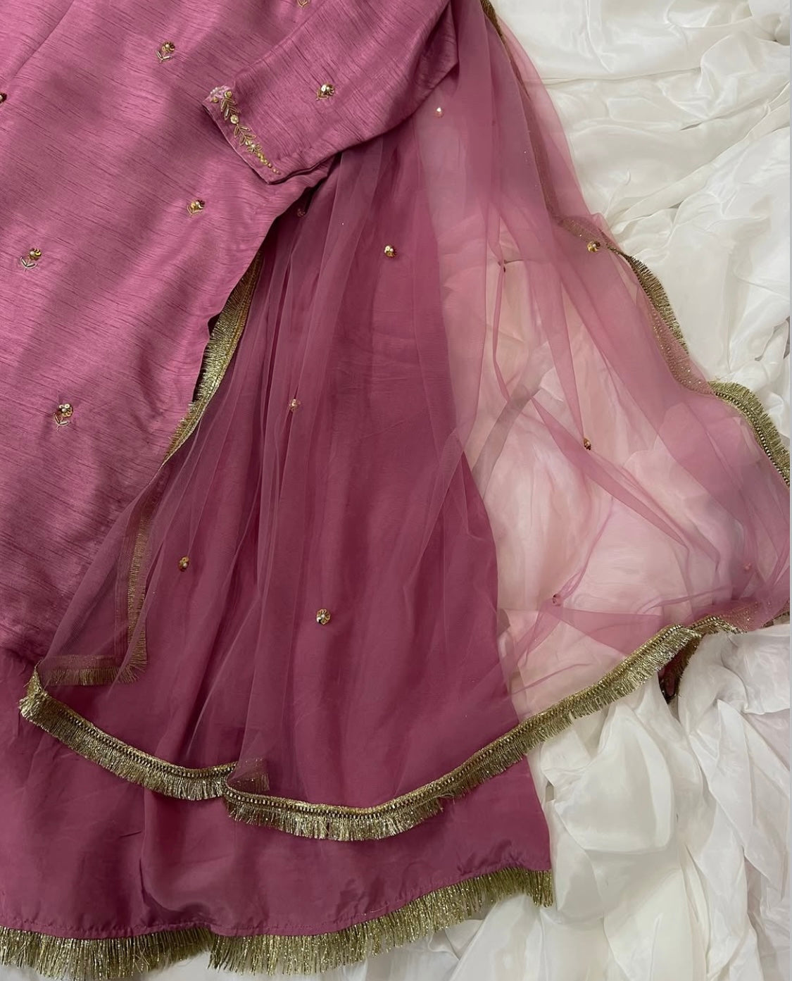ZOORI PINK- PURE RAW SILK ChoiceFabrics