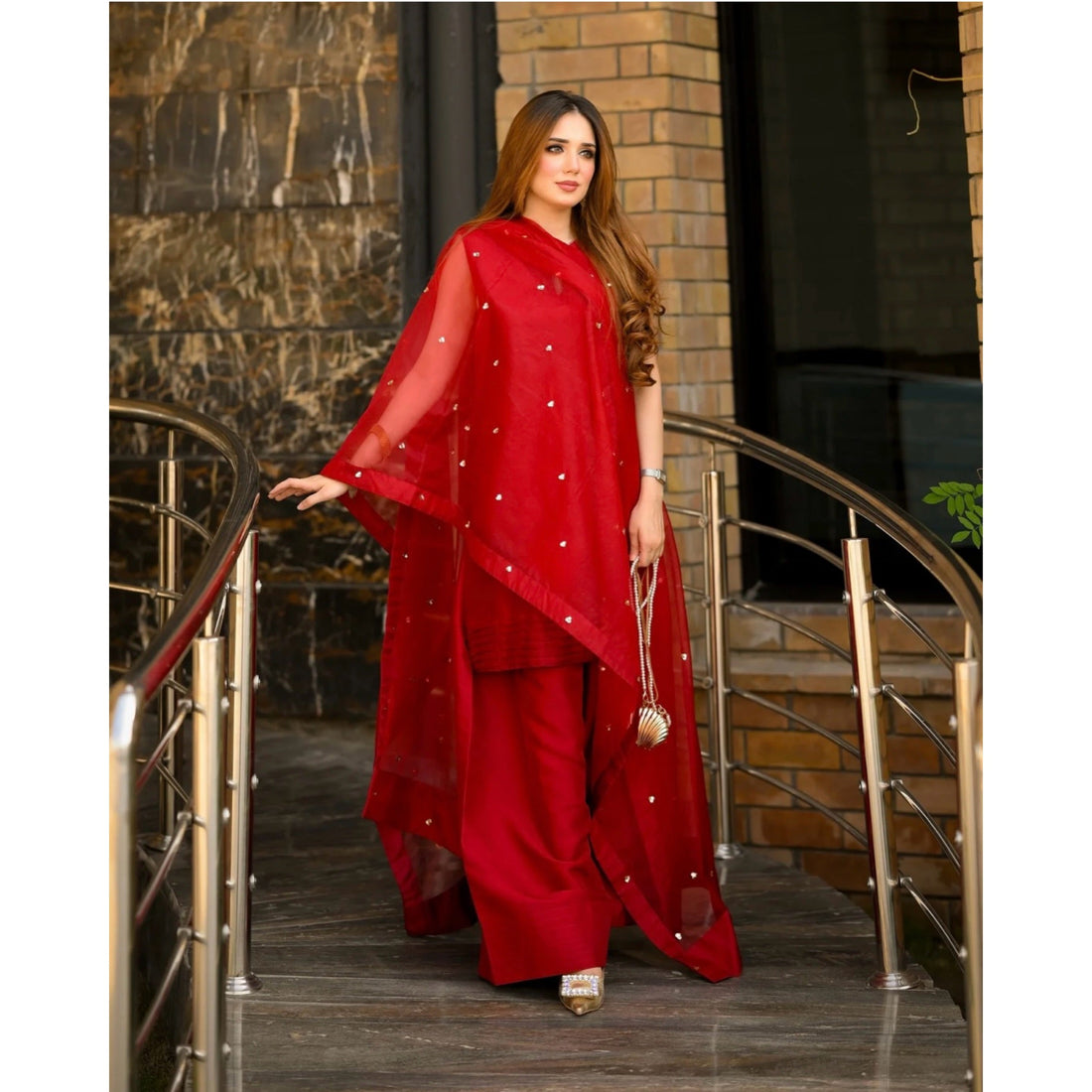 RED THREAD-PURE RAW SILK ChoiceFabrics