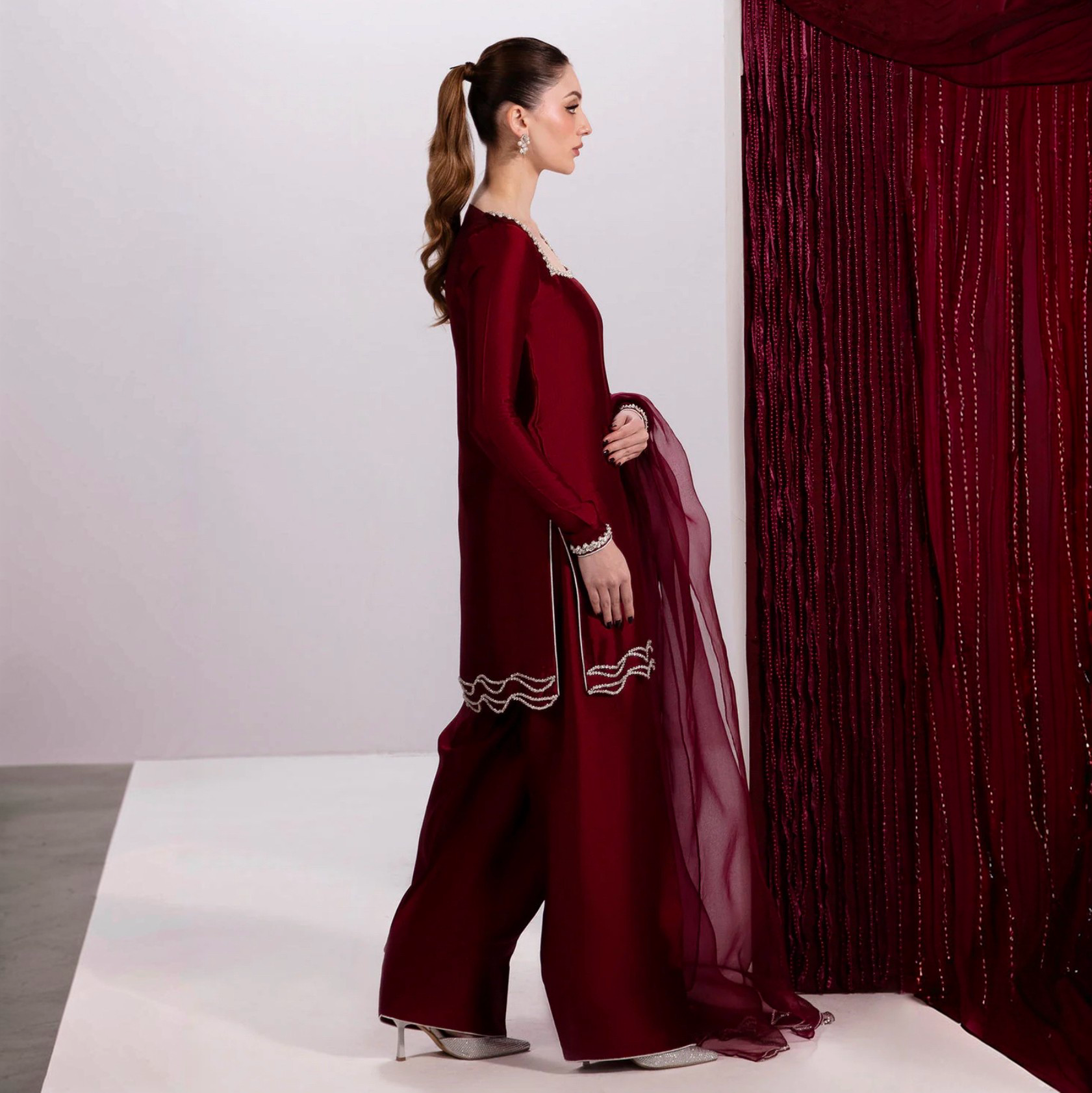 RUBY-PURE TUSSLE SILK ChoiceFabrics