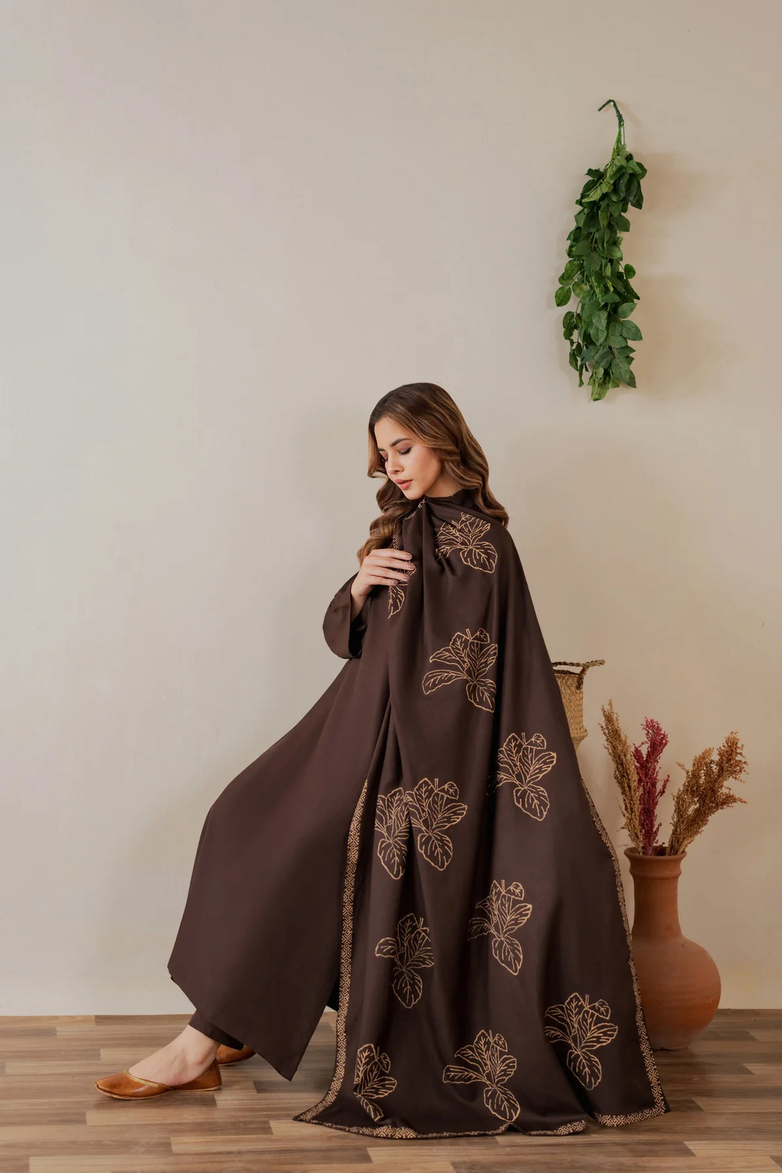 CHAHAT MARINA WOOL WINTERS WOOL SHAWL 3PICE DRESS