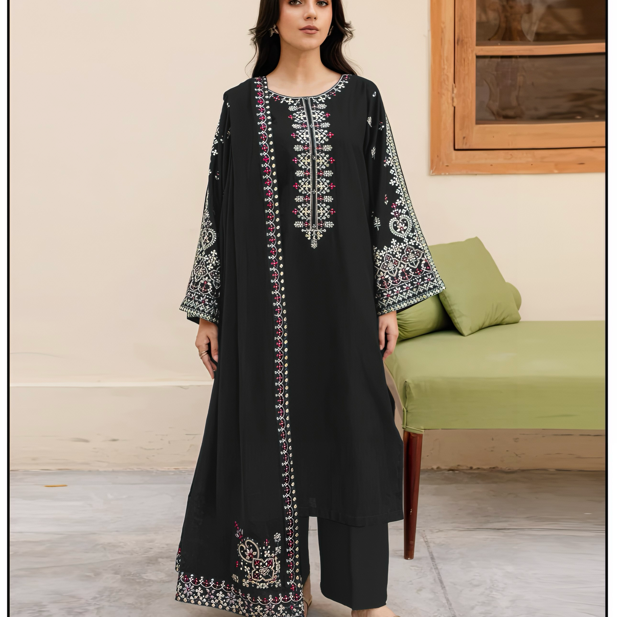 CF-5003 MARINA WOOL LUXURY WINTERS SHAWL DRESS ChoiceFabrics