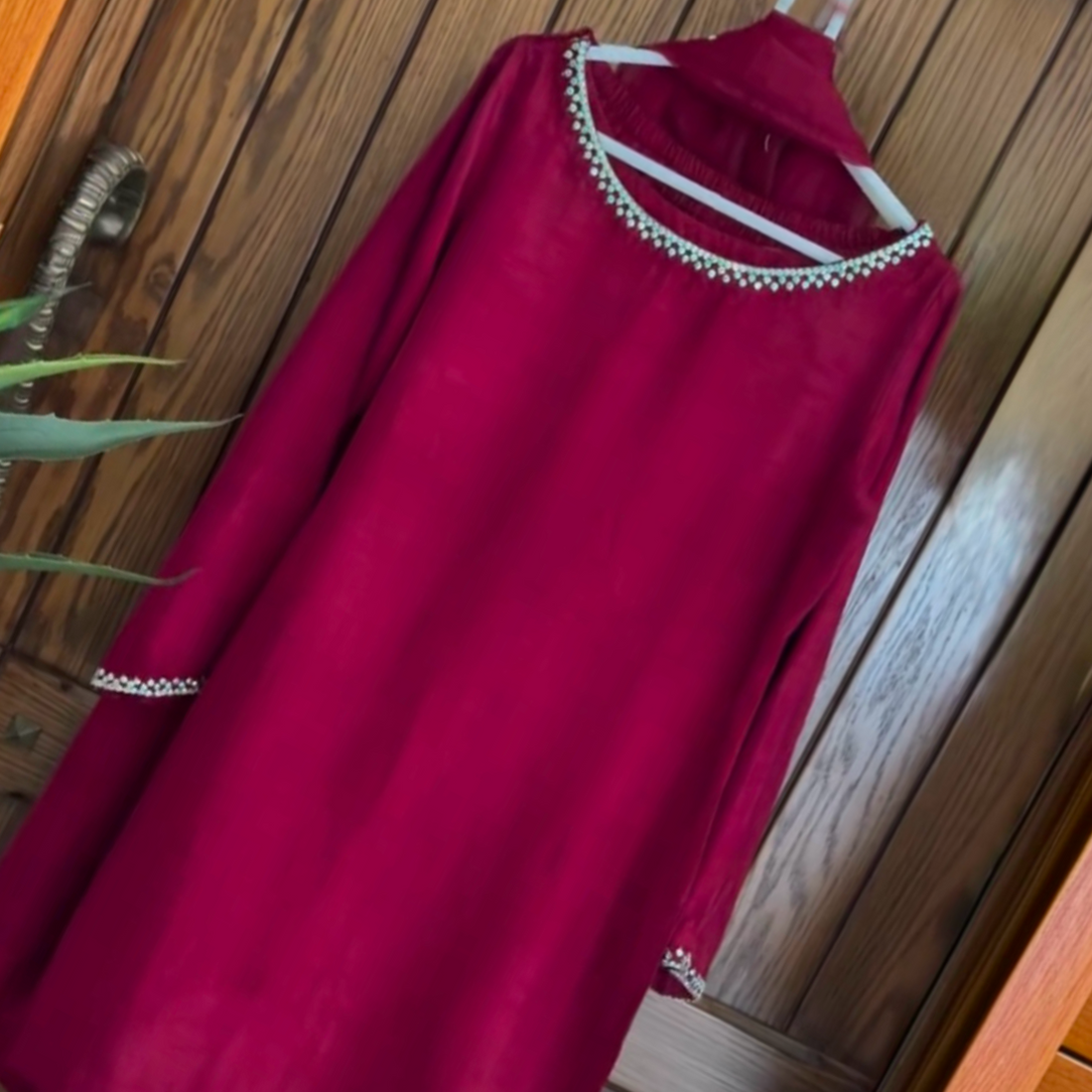 BURGANDI-PURE RAW SILK ChoiceFabrics