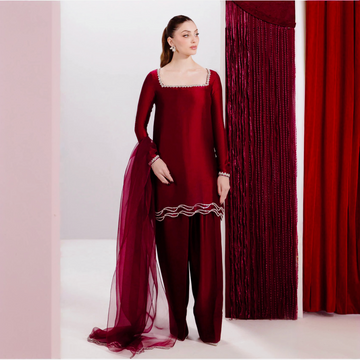 RUBY-PURE TUSSLE SILK ChoiceFabrics