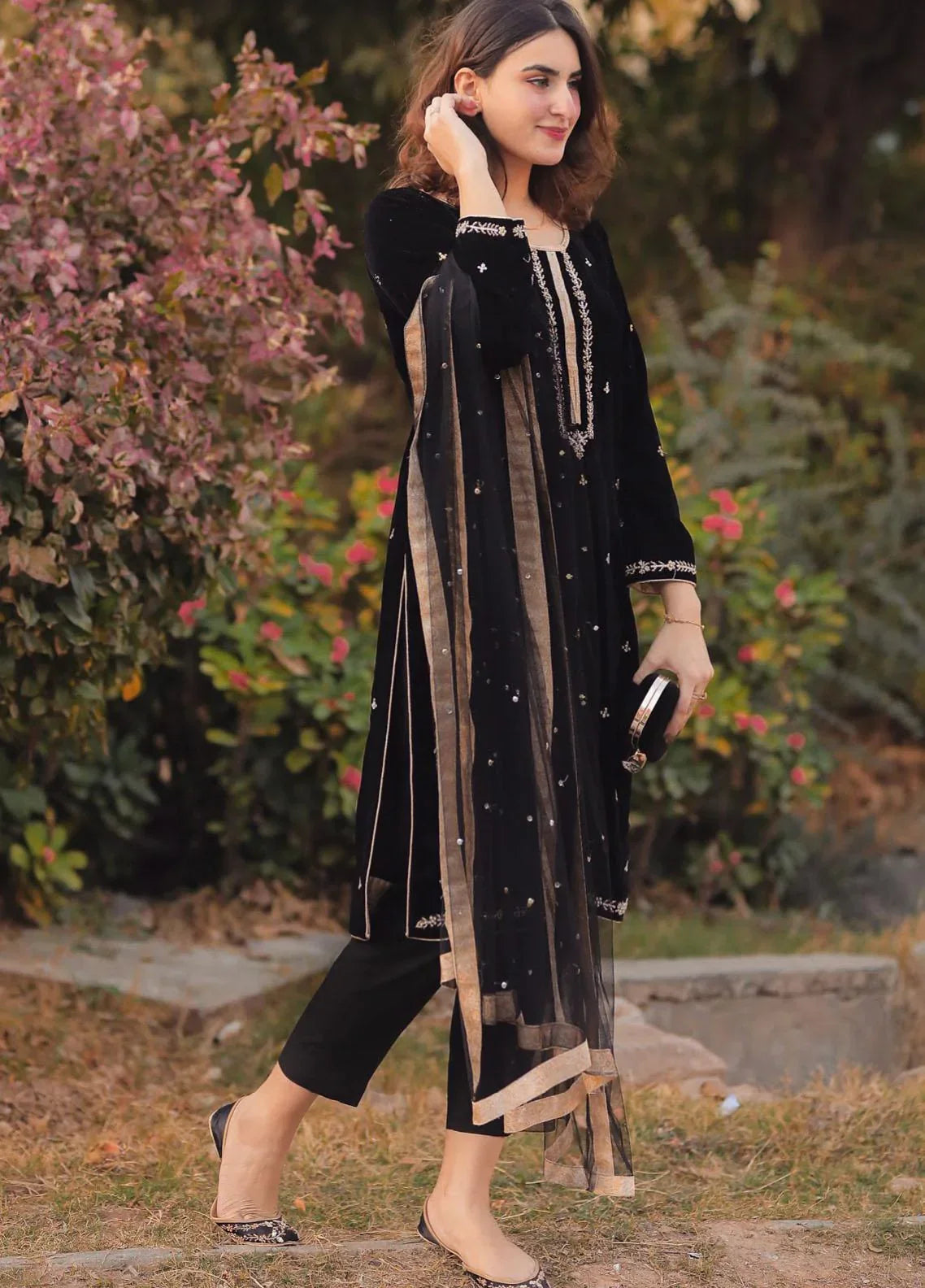 CF-50010 VELVAT LUXURY WINTERS  DRESS ChoiceFabrics
