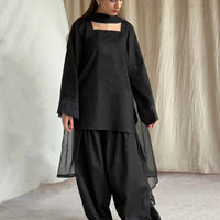 Carbon Lawn Cotton Dress – Soft Embroidered Lawn for Weddings & Formal Wear