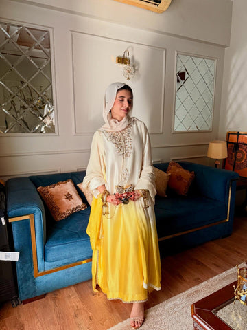 GLAMOUR KAFTAN- TUSSLE SILK & MEDIUM SILK DUPTA