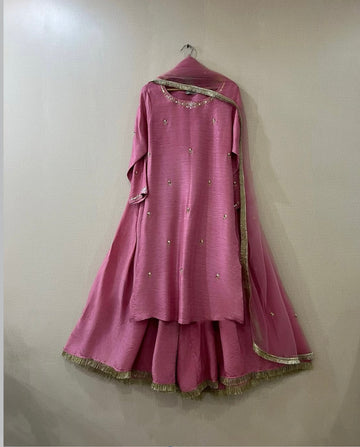 ZOORI PINK- PURE RAW SILK ChoiceFabrics