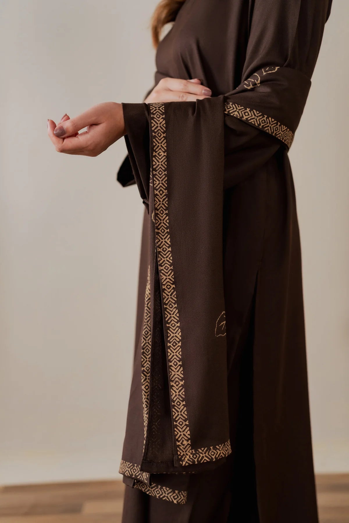 CHAHAT MARINA WOOL WINTERS WOOL SHAWL 3PICE DRESS