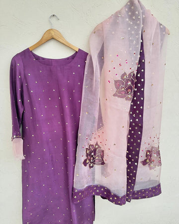 MAUVE-PURE RAW SILK Choice Fabrics