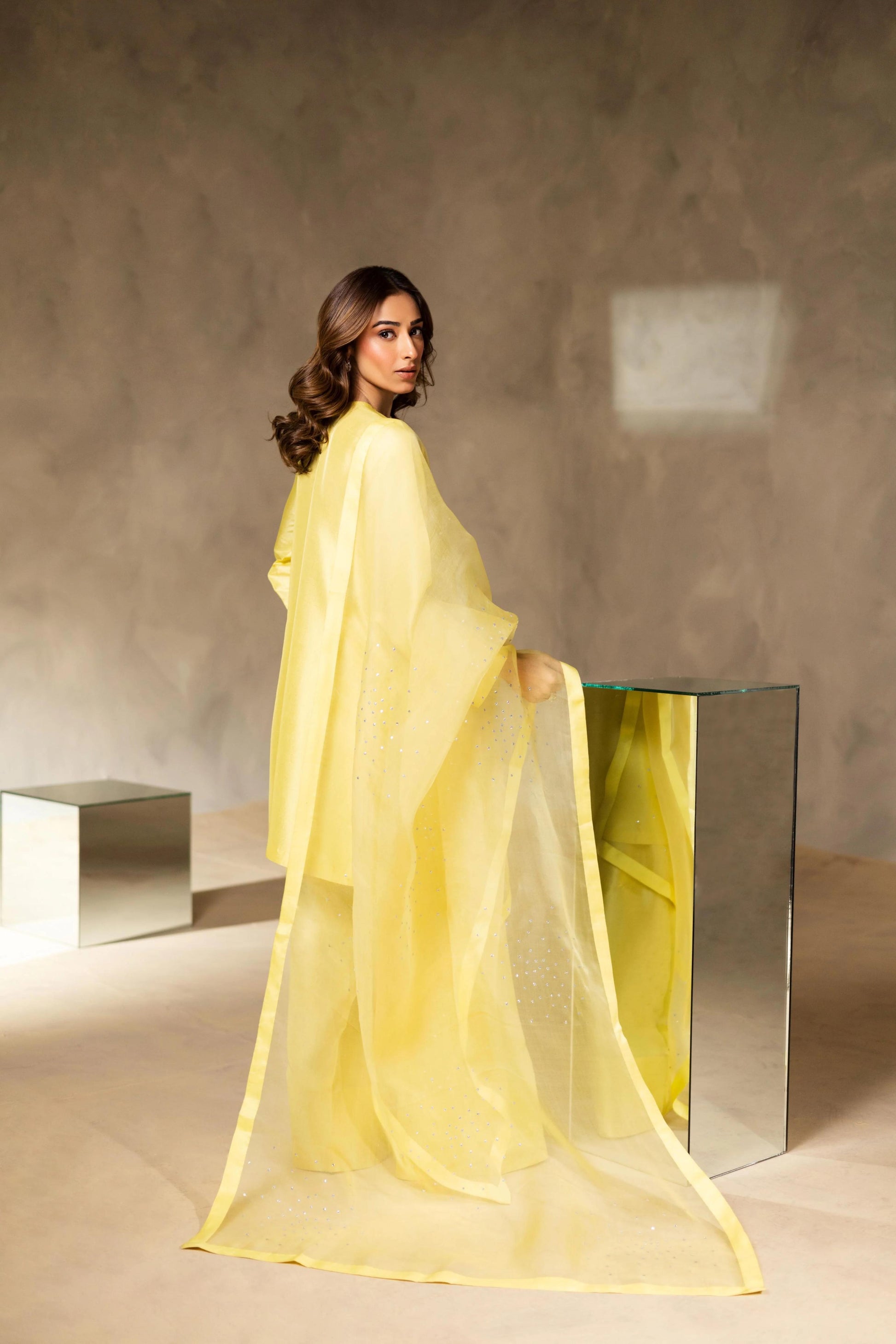 RIA YELLOW-PURE SILK Choice Fabrics