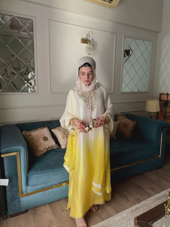 GLAMOUR KAFTAN- TUSSLE SILK & MEDIUM SILK DUPTA